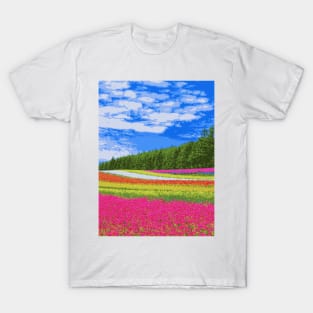 Dutch flower field - Landscape T-Shirt